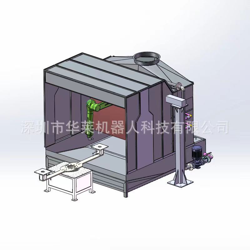 吊装内置喷涂机器人